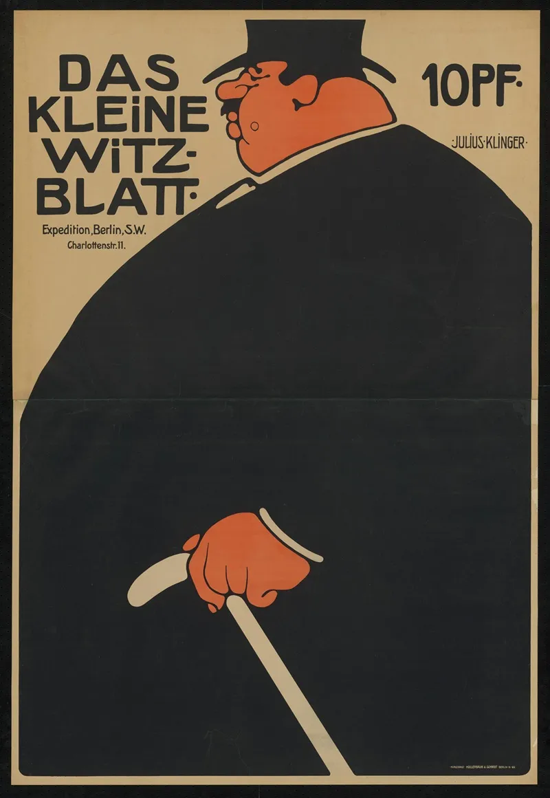 Das Kleine Witzblatt 3 Wall Art by Julius Klinger - High-Resolution Digital Print