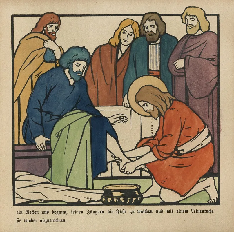 Das Leiden Jesu The Passion Of Christ Pl 07 Wall Art by Vereinigte Kunstanst - High-Resolution Digital Print