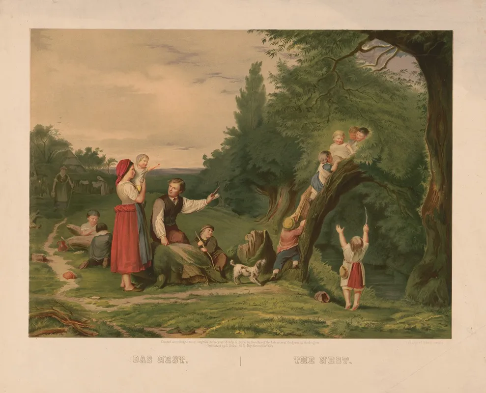 Das Nest The Nest Wall Art by J.G. Bach - High-Resolution Digital Print