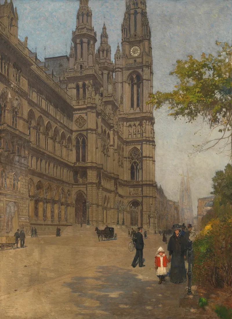 Das Neue Rathaus Wall Art by Carl Moll - High-Resolution Digital Print