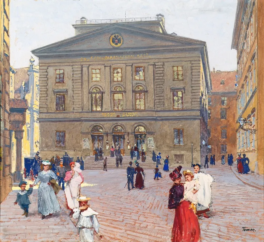 Das Postsparkassengebaude In Wien Wall Art by Jindřich Tomec - High-Resolution Digital Print