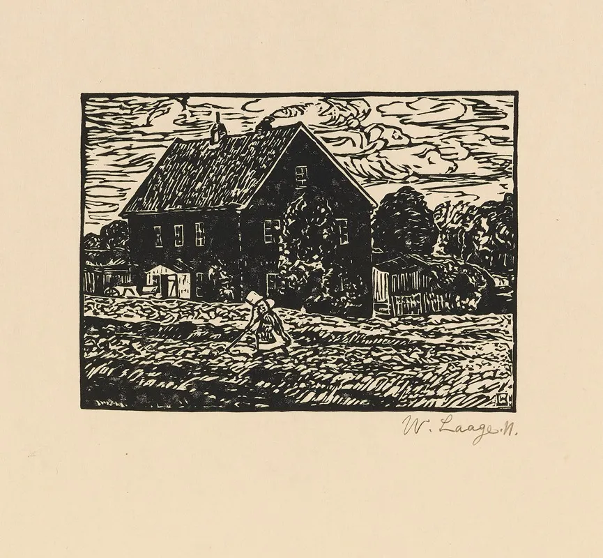 Das Schwarze Haus Wall Art by Wilhelm Laage - High-Resolution Digital Print