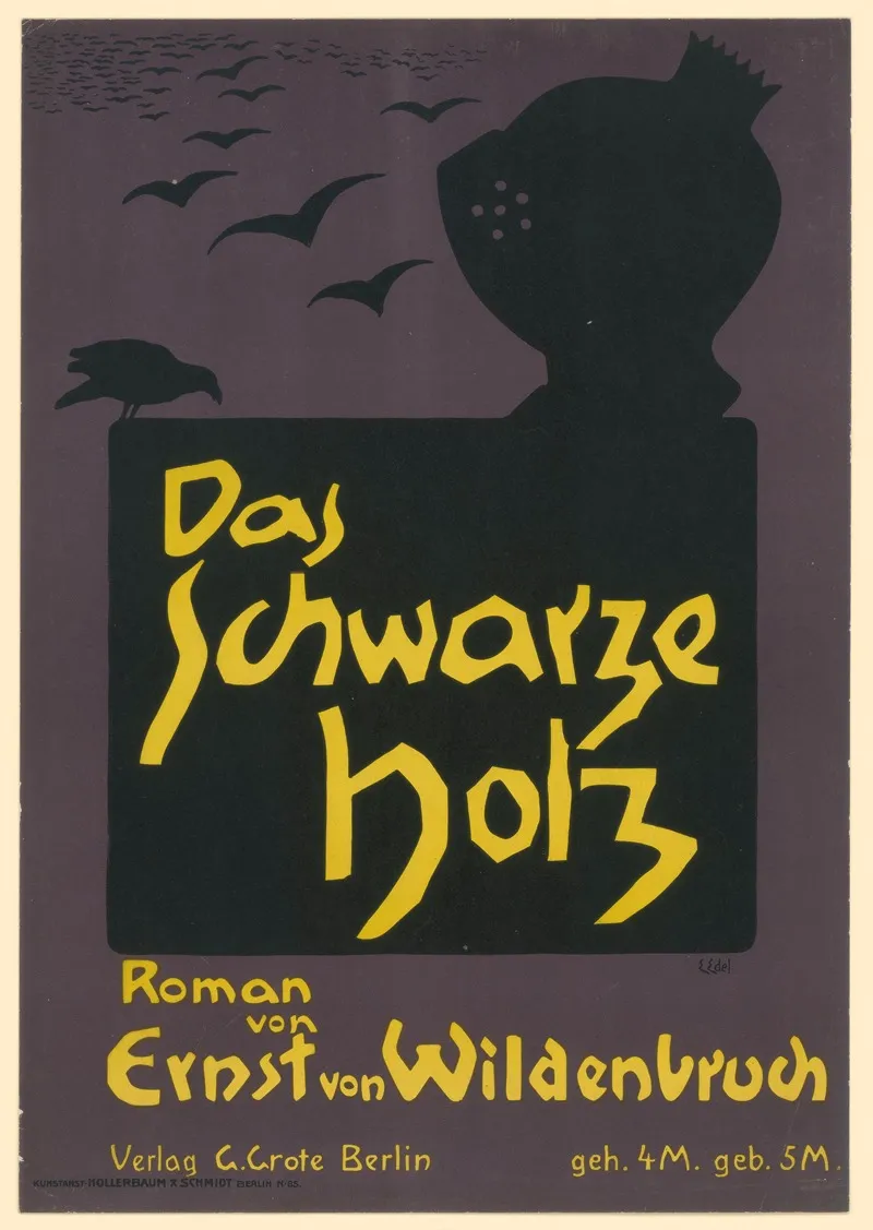 Das Schwarze Holz Roman Von Ernst Von Wildenbruch Wall Art by Edmund Edel - High-Resolution Digital Print