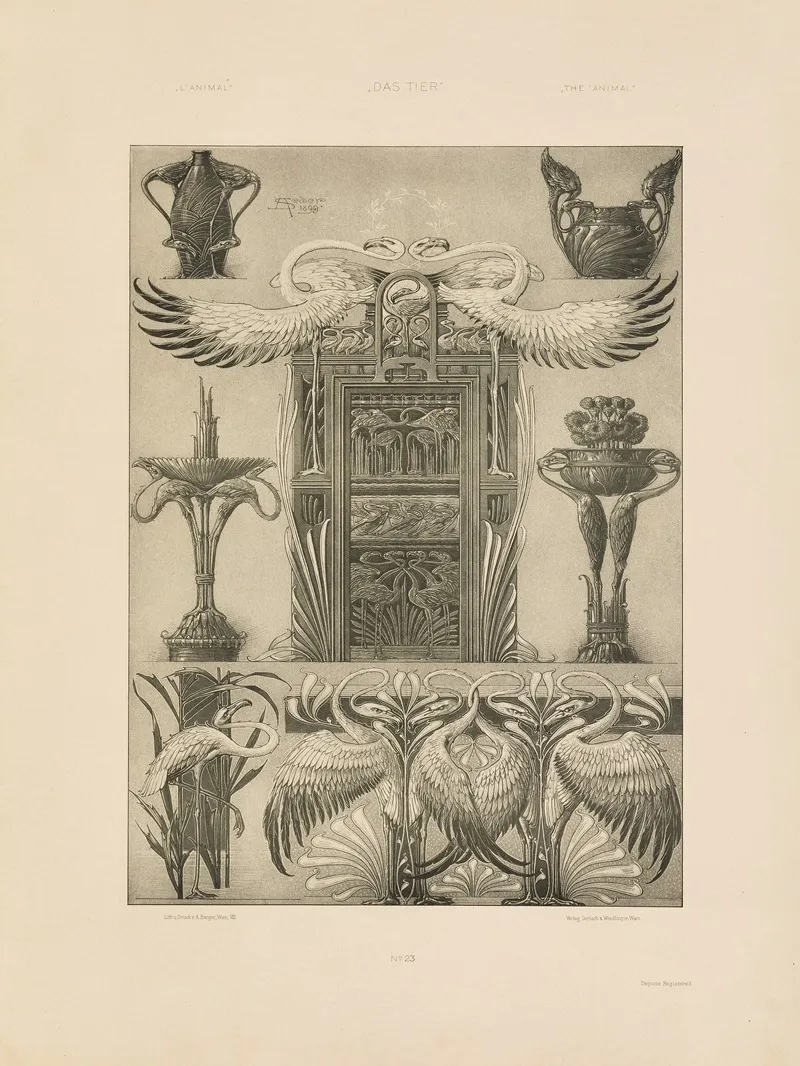 Das Thier In Der Decorativen Kunst Pl 24