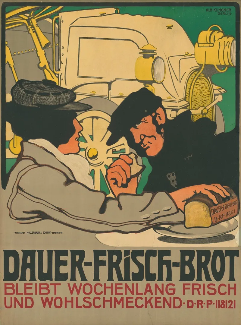 Dauerfrisch Brot Bleibt Wochenlang Frisch Und Wohlschmeckend Wall Art by Albert Klingner - High-Resolution Digital Print