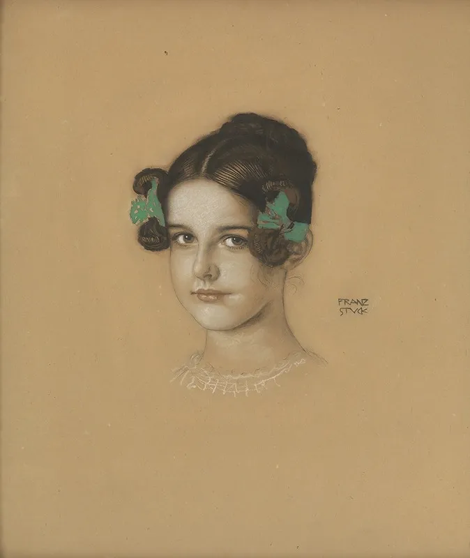 Daughter Mary Stuck Wall Art by Franz von Stuck - High-Resolution Digital Print