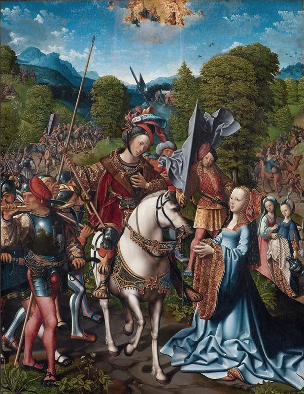David And Abigail 3 Wall Art by Jacob Cornelisz. van Oostsanen - High-Resolution Digital Print