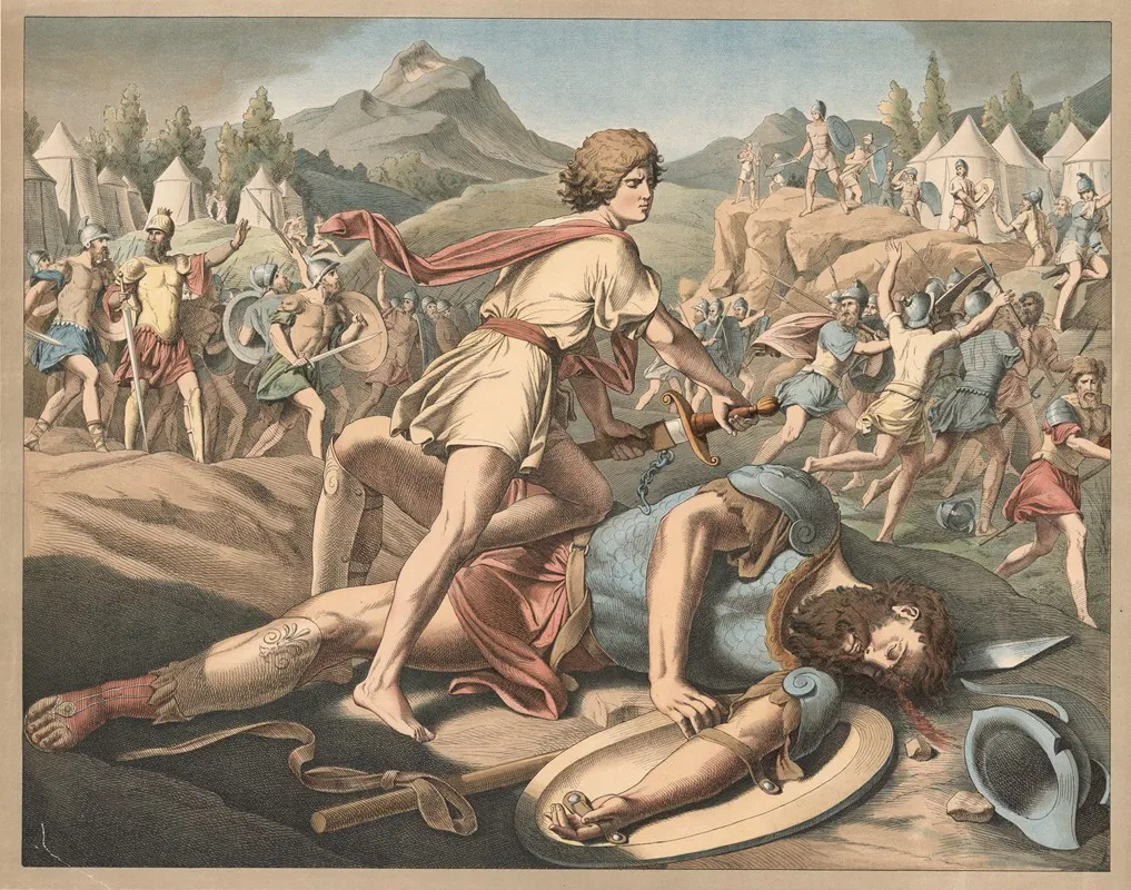 David And Goliath 16 Wall Art by Wangemann - High-Resolution Digital Print