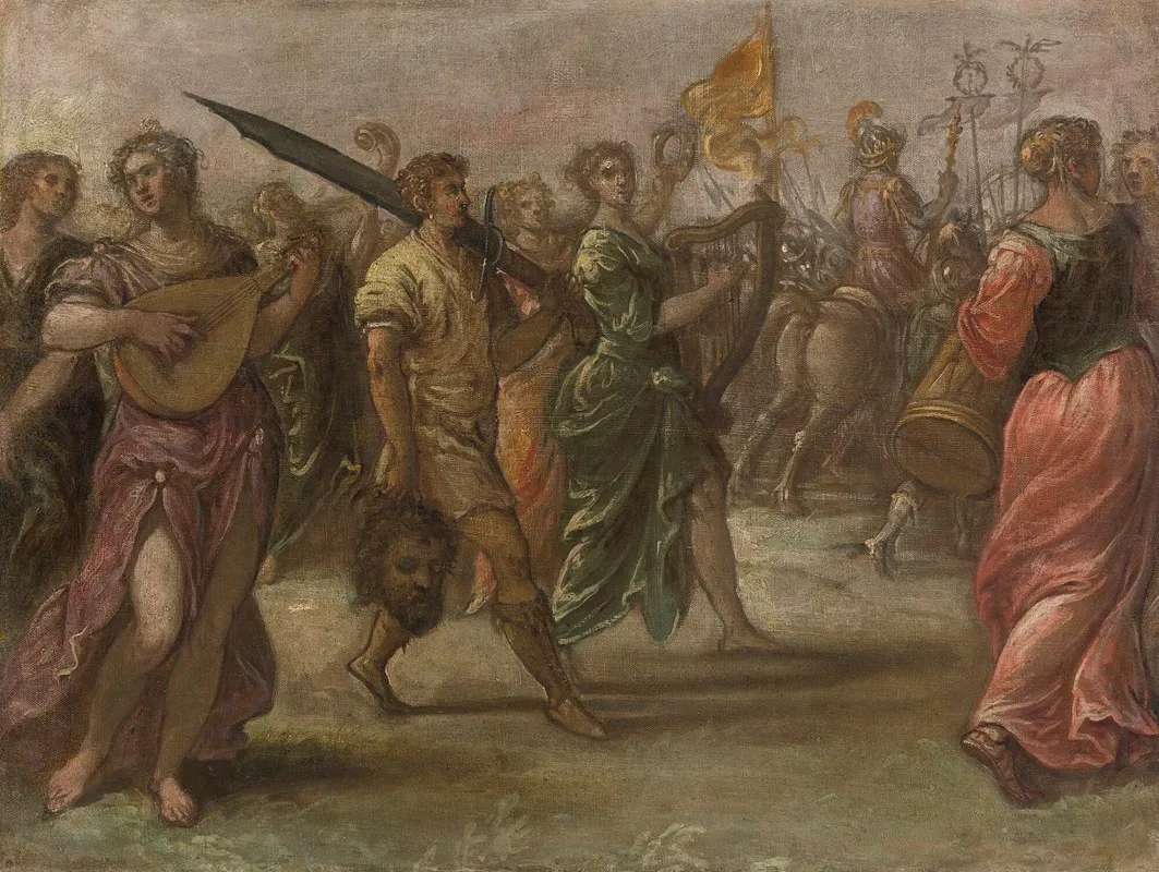 David And Goliath Wall Art by Andrea Del Michieli - High-Resolution Digital Print
