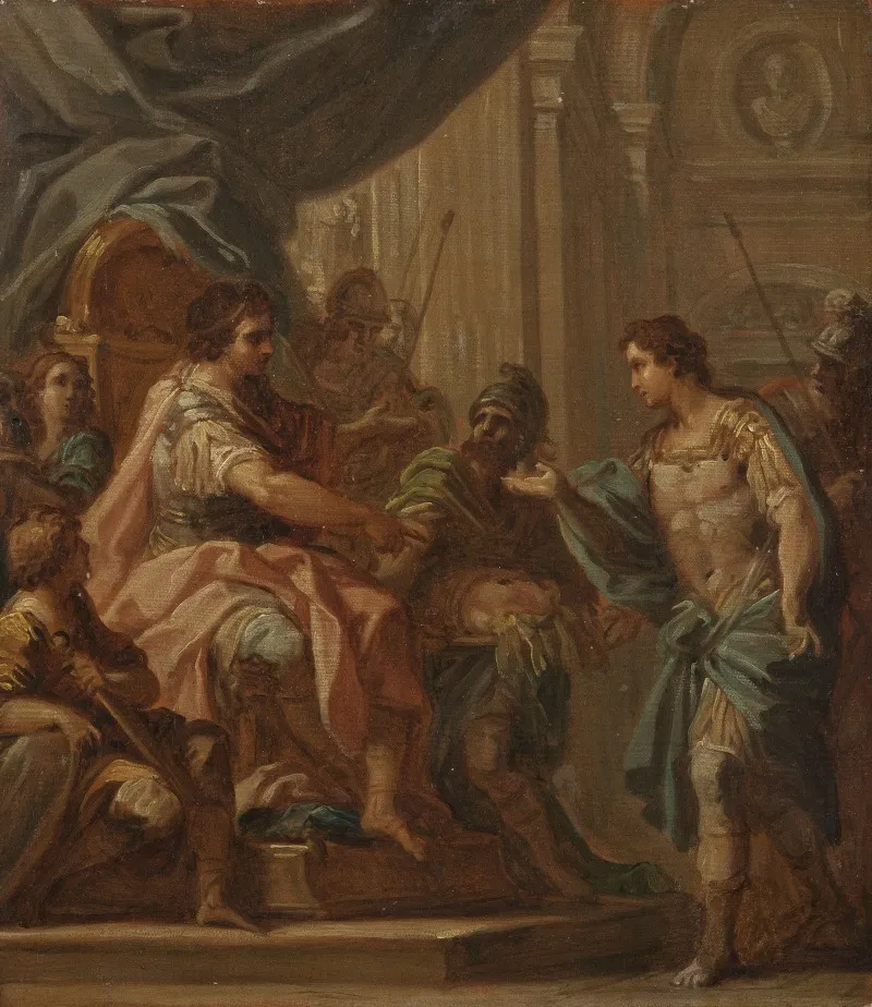 David And Saul Study Wall Art by Sebastiano Conca - High-Resolution Digital Print