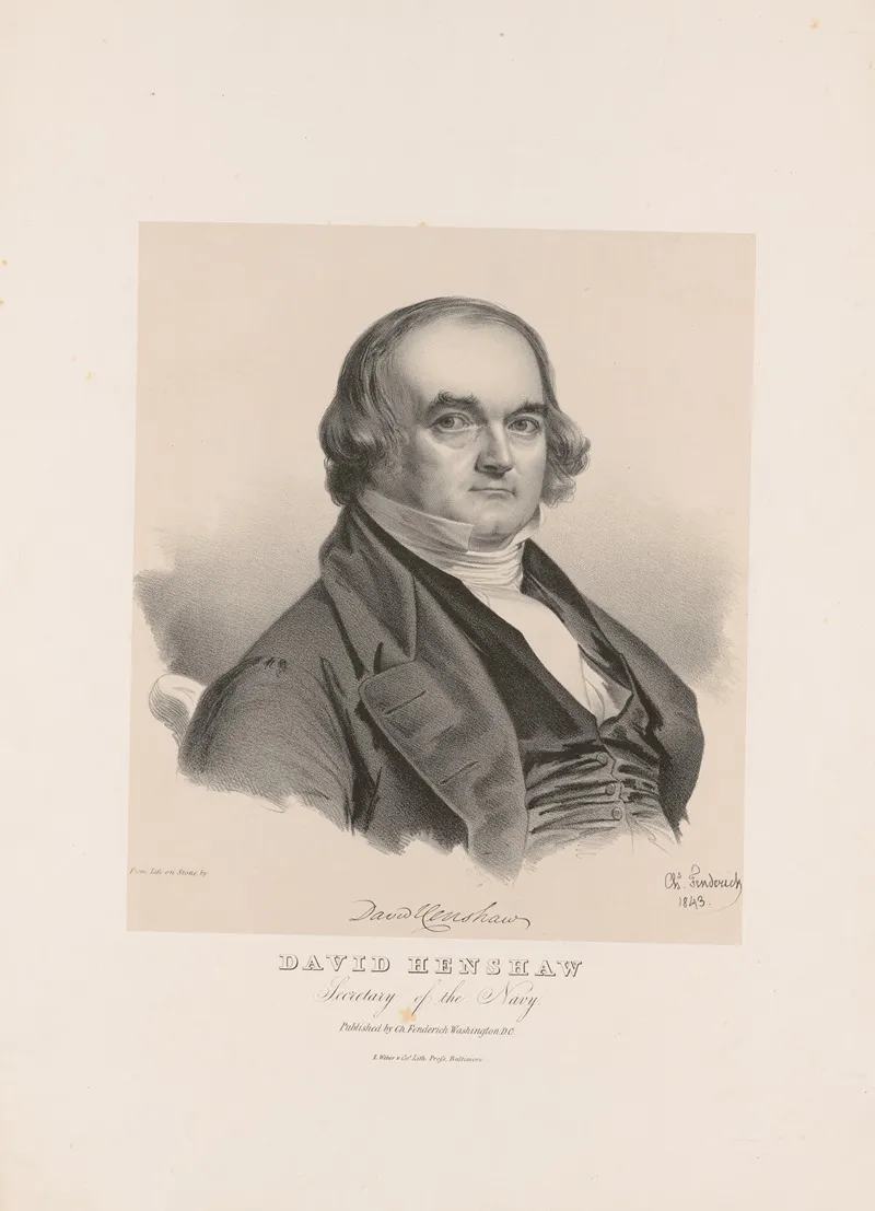David Henshaw Secretary Of The Navy Wall Art by Charles Fenderich - High-Resolution Digital Print