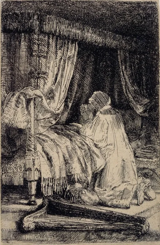 David In Prayer Wall Art by Rembrandt van Rijn - High-Resolution Digital Print