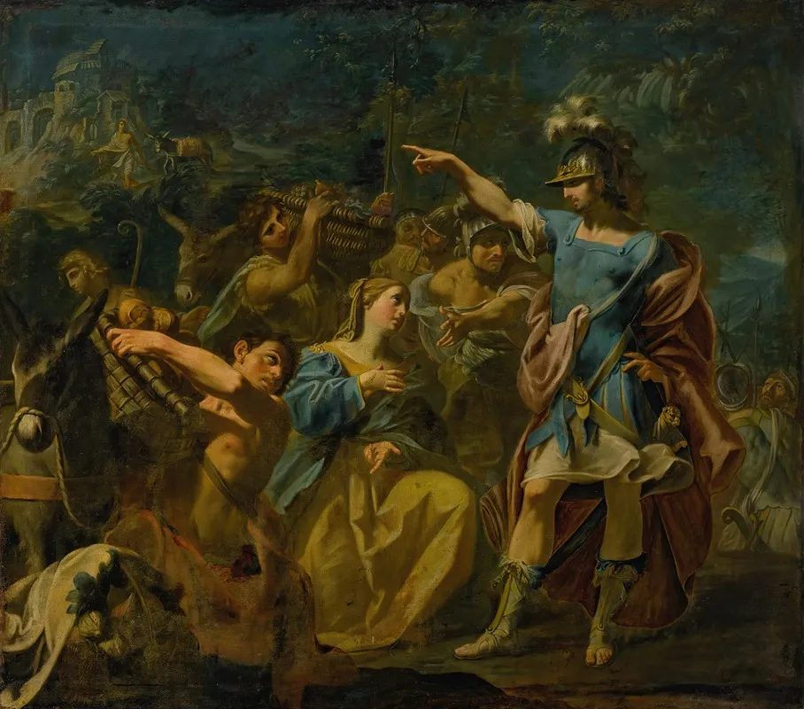 David Meeting Abigail 2 Wall Art by Giovanni Gioseffo dal Sole - High-Resolution Digital Print