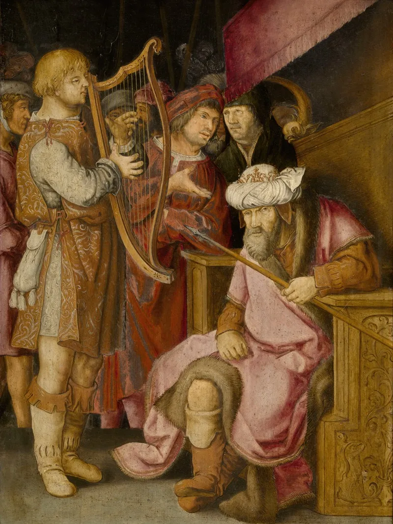 David Playing His Harp For Saul