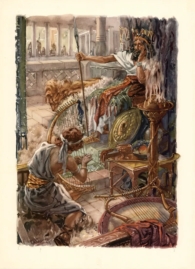 David Plays For Saul 3 Wall Art by J. Pander - High-Resolution Digital Print