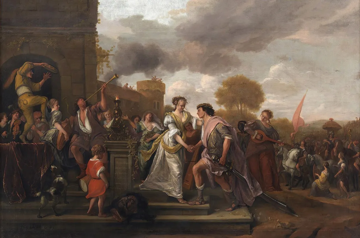 David Returning Victorious After Defeating Goliath And The Philistines