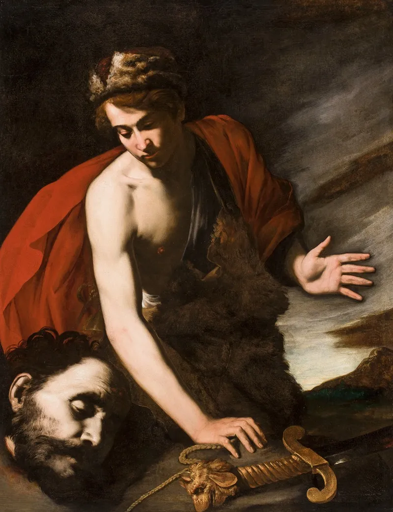David With Head Of Goliath Wall Art by Antonio De Bellis - High-Resolution Digital Print