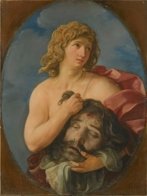 David With The Head Of Goliath 12 Wall Art by Giovanni Andrea Sirani - High-Resolution Digital Print