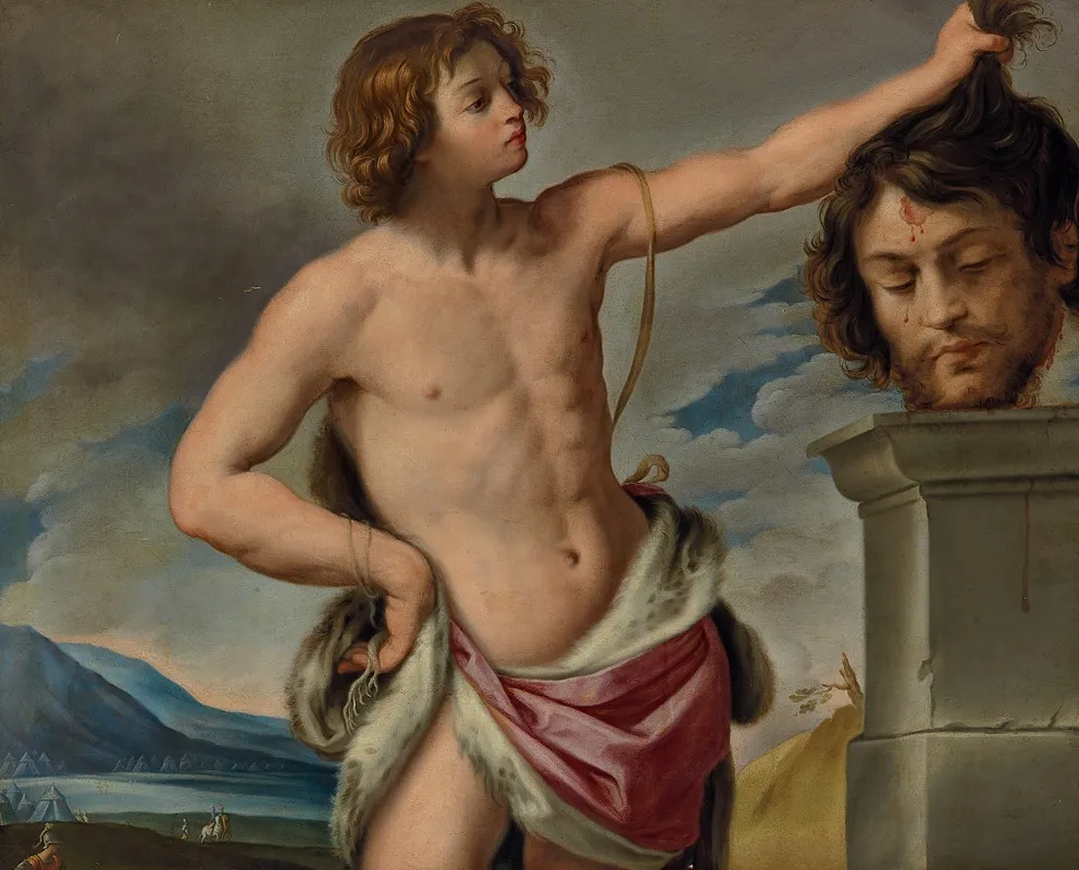 David With The Head Of Goliath 17 Wall Art by Giovanni Andrea Sirani - High-Resolution Digital Print