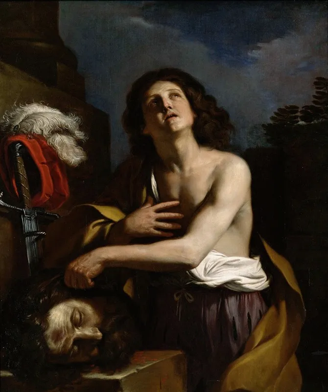 David With The Head Of Goliath 3 Wall Art by Guercino - High-Resolution Digital Print