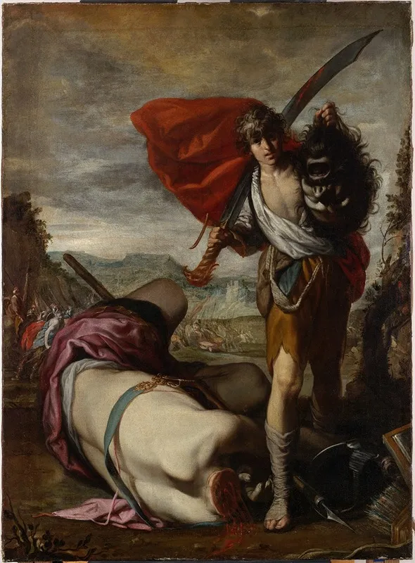 David With The Head Of Goliath Wall Art by Antonio del Castillo Y Saavedra - High-Resolution Digital Print