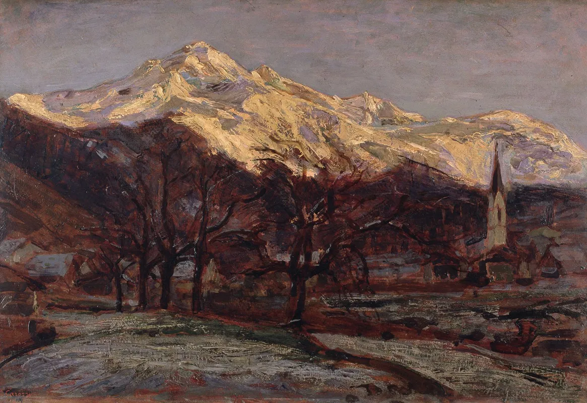 Dawn In The Mountains Wall Art by Giuseppe Carozzi - High-Resolution Digital Print