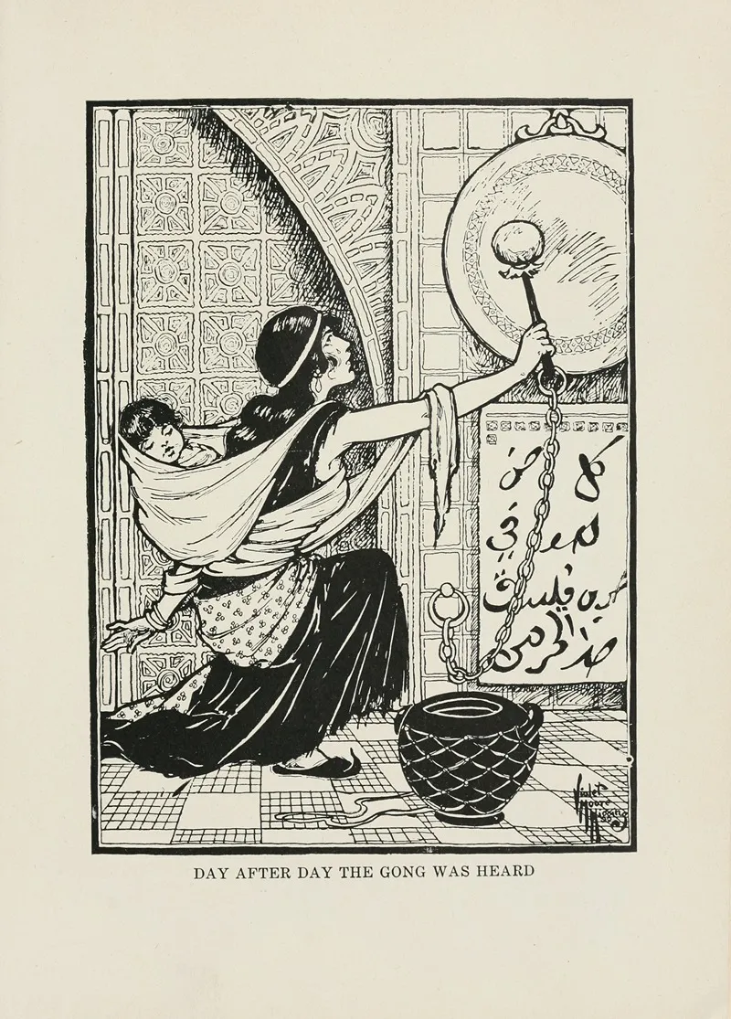 Day After Day The Gong Was Heard Wall Art by Violet Moore Higgins - High-Resolution Digital Print