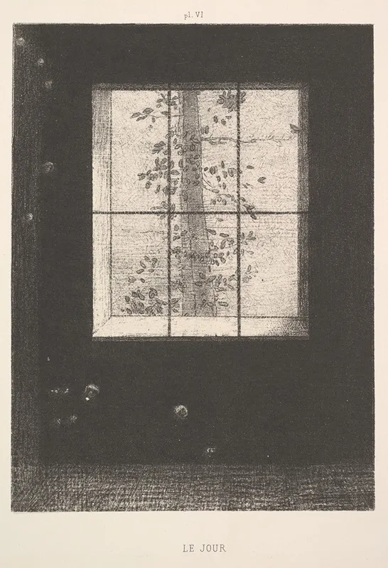 Day Le Jour From The Series Dreams Songes Plate Vi Wall Art by Odilon Redon - High-Resolution Digital Print