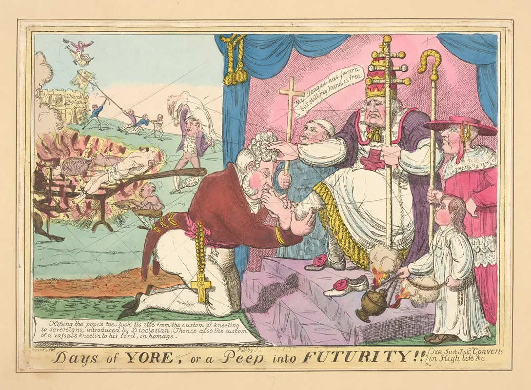 Days Of Yore Or A Peep Into Futurity Wall Art by John Lewis Marks - High-Resolution Digital Print