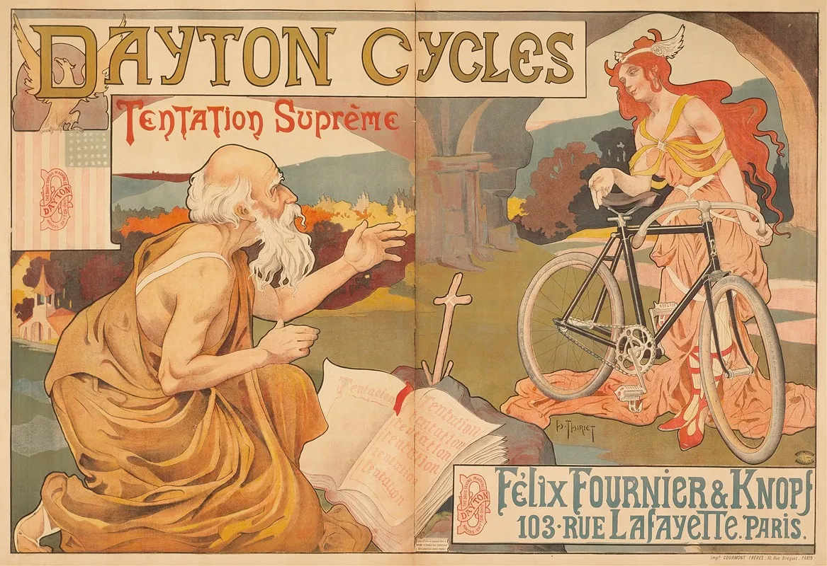 Dayton Cycles Wall Art by Henri Thiriet - High-Resolution Digital Print