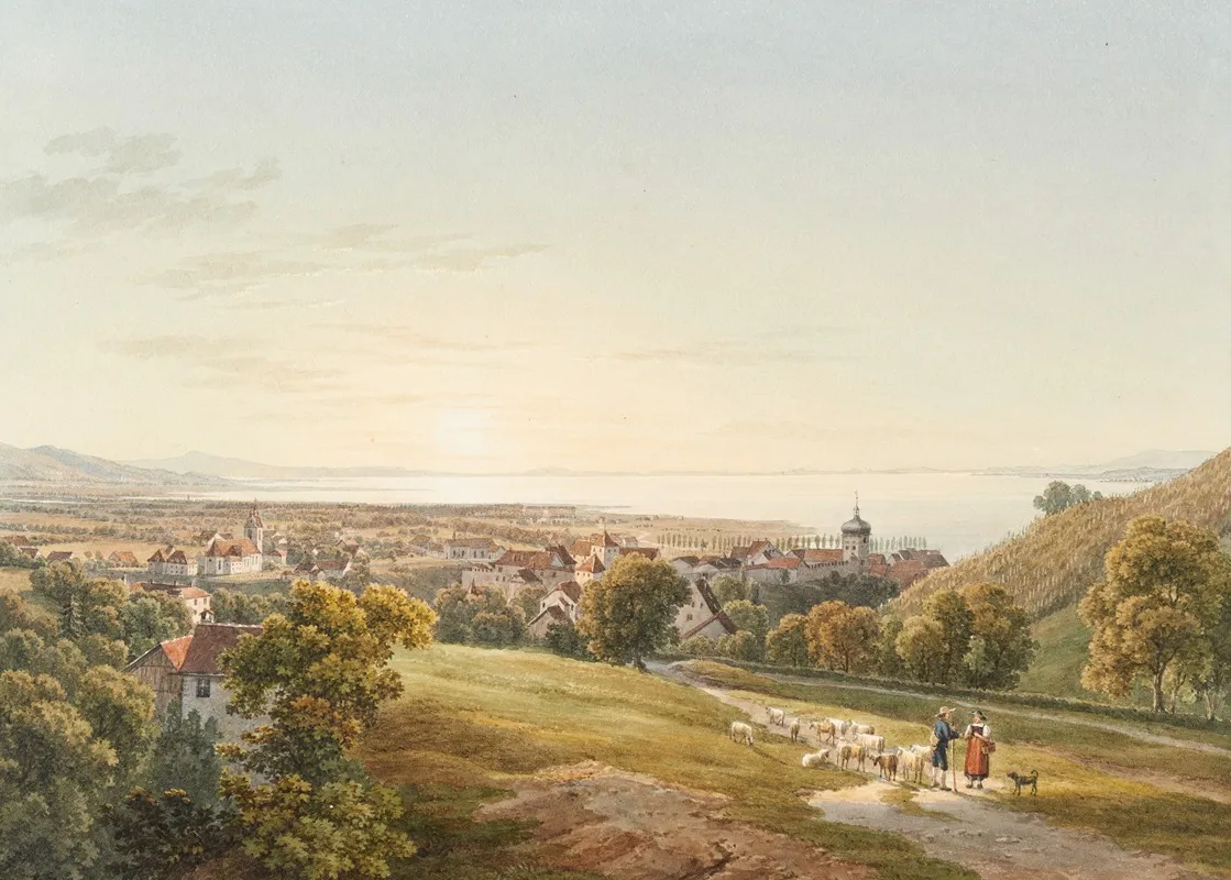 De Bale Aux Sources Du Rhin Wall Art by Johann Jakob Meyer - High-Resolution Digital Print