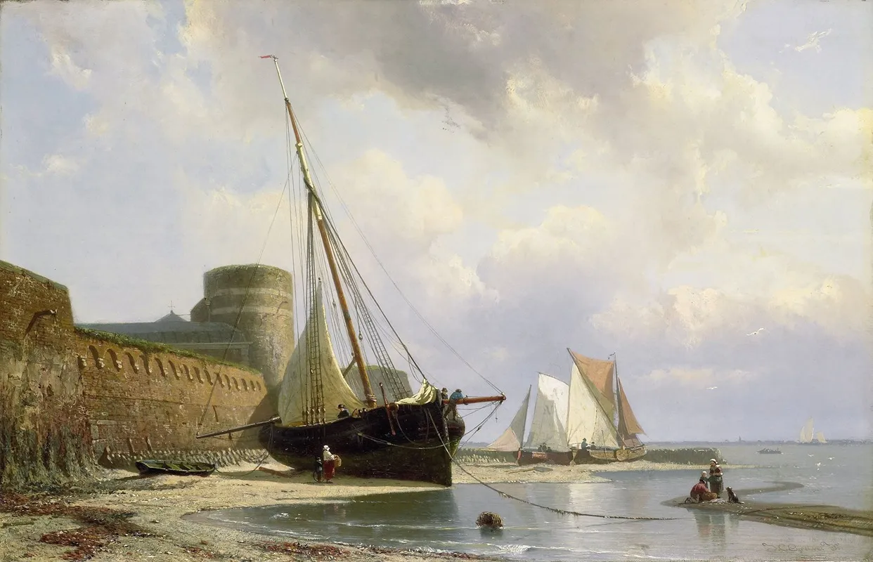 De Bomvrije Kazerne Te Vlissingen Wall Art by Johan Conrad Greive - High-Resolution Digital Print