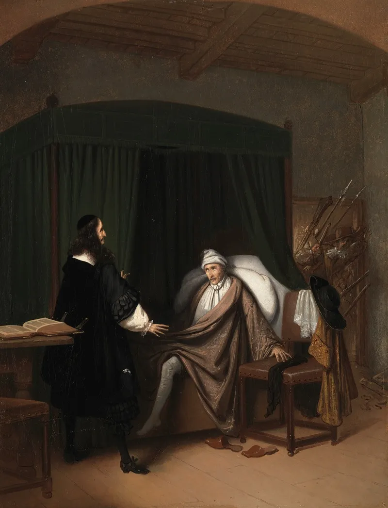 De Gebroeders De Witt In De Gevangenpoort Anno 1672 Wall Art by Jacobus Ludovicus Cornet - High-Resolution Digital Print