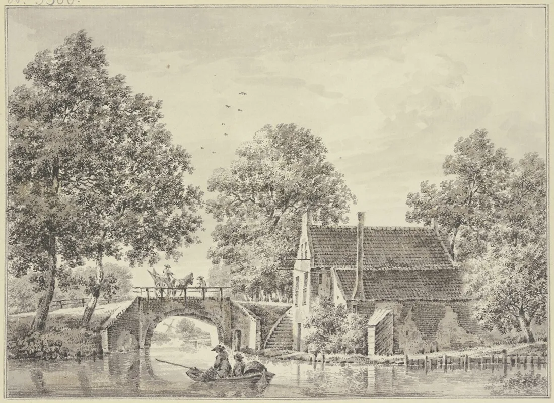De Gheynbrugge Bei Utrecht Wall Art by Paulus van Liender - High-Resolution Digital Print