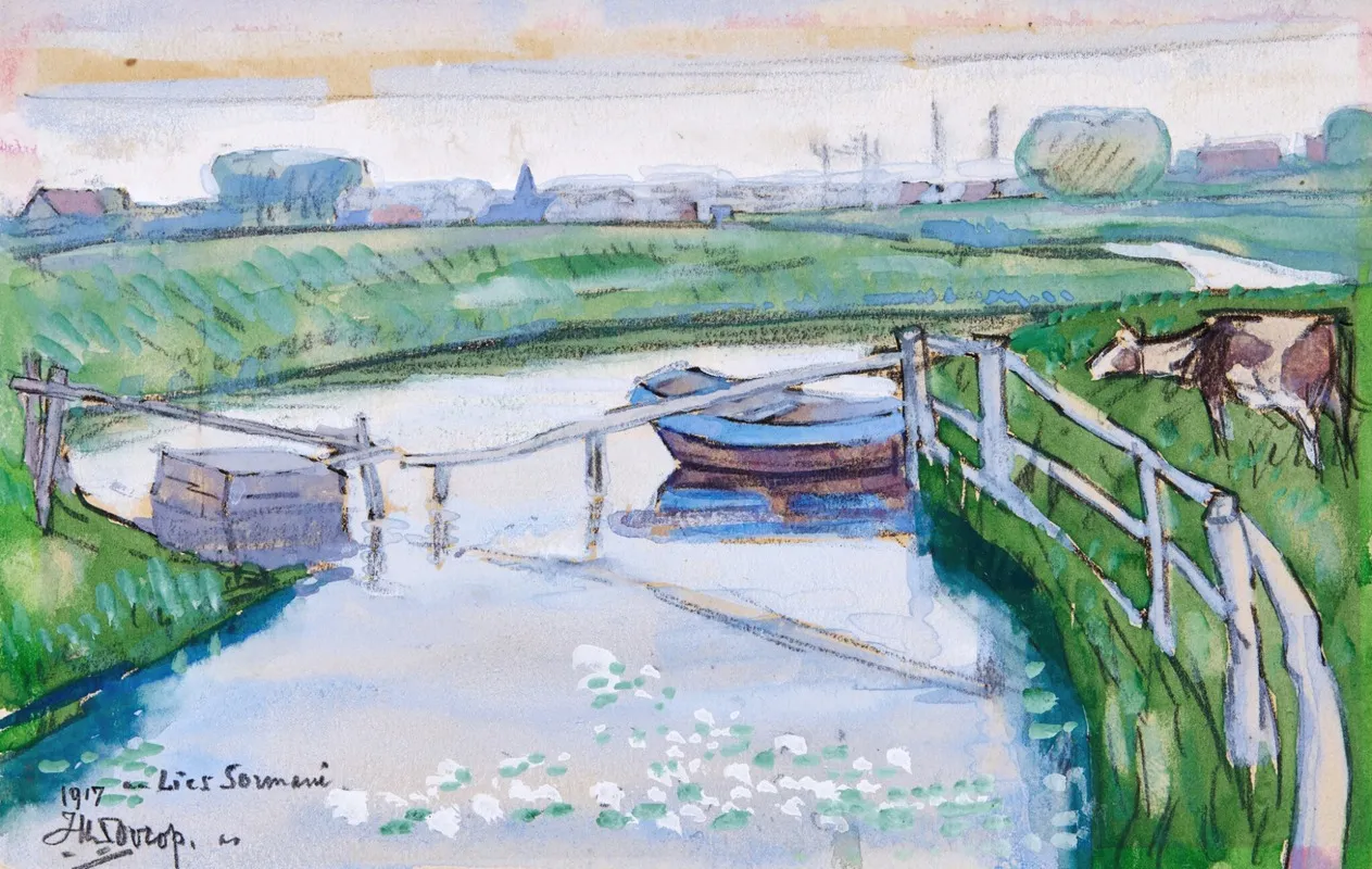De Greppel The Ditch Wall Art by Jan Toorop - High-Resolution Digital Print