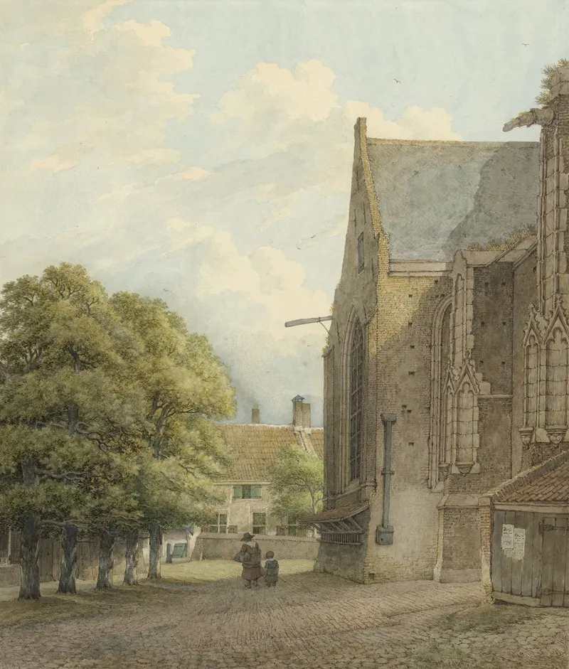 De Kerk Te Rhenen Wall Art by Daniël Kerkhoff - High-Resolution Digital Print