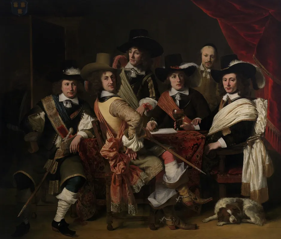De Krijgsraad Der Goudse Schutterij Onder Leiding Van Kolonel Govert Suijs