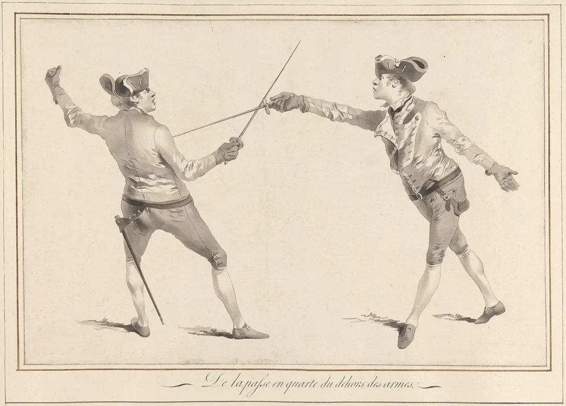 De La Passe En Quarte Du Dehors Des Armes Wall Art by James Gwin - High-Resolution Digital Print