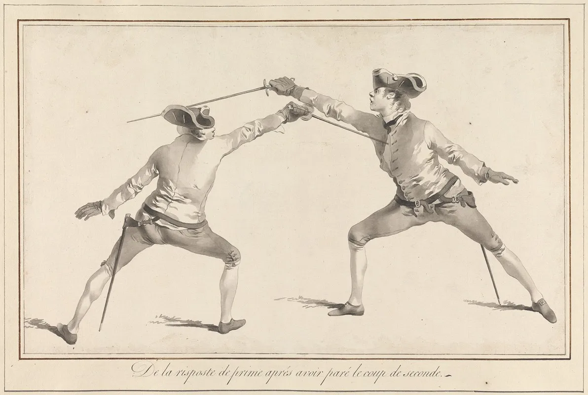De La Risposte De Prime Apres Avoir Pare Le Coup De Seconde Wall Art by James Gwin - High-Resolution Digital Print