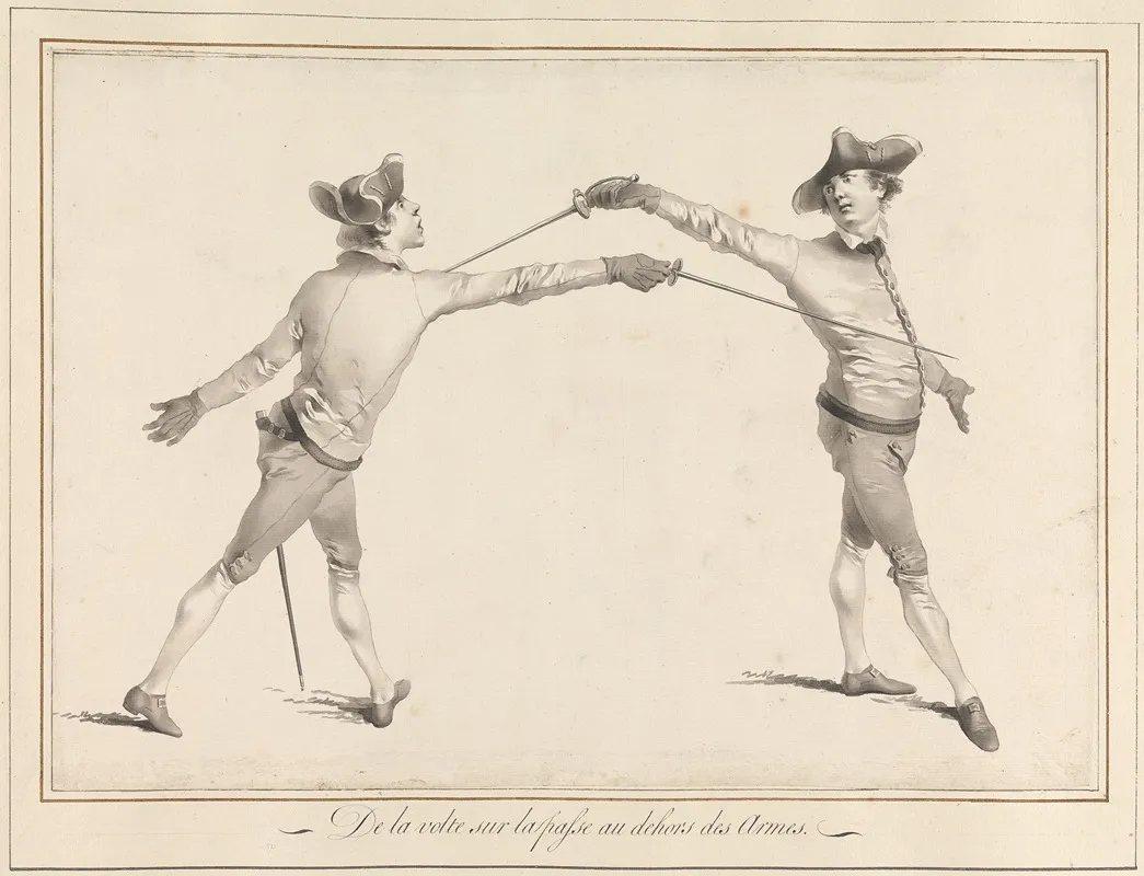 De La Volte Sur La Passe Au Dehors Des Armes Wall Art by James Gwin - High-Resolution Digital Print