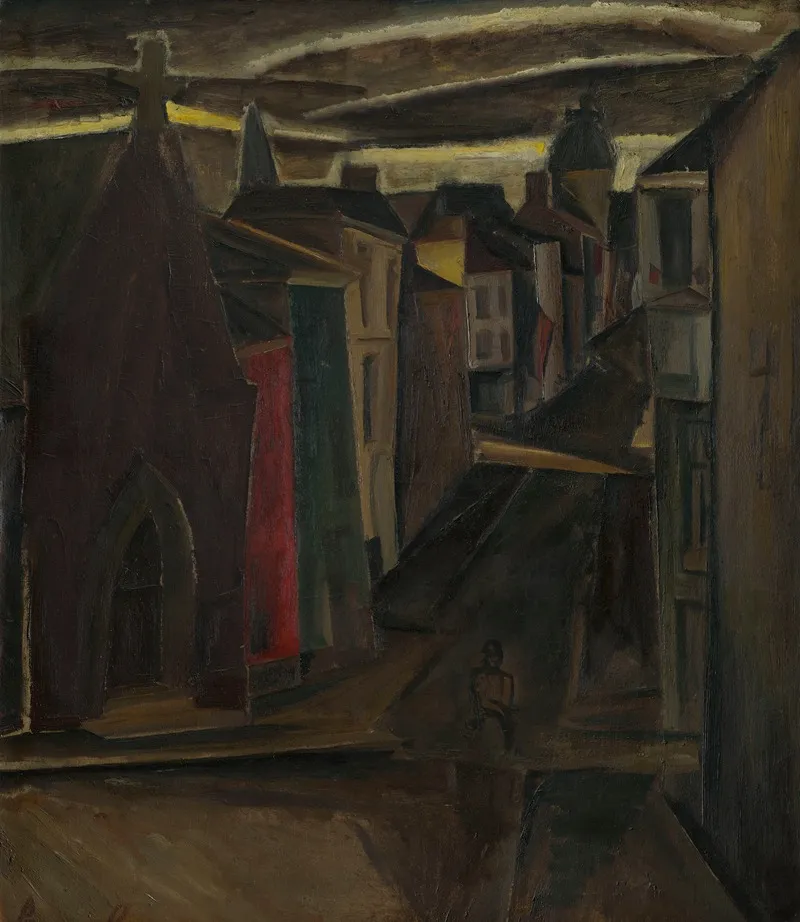 De Langestraat Te Oostende Wall Art by Constant Permeke - High-Resolution Digital Print