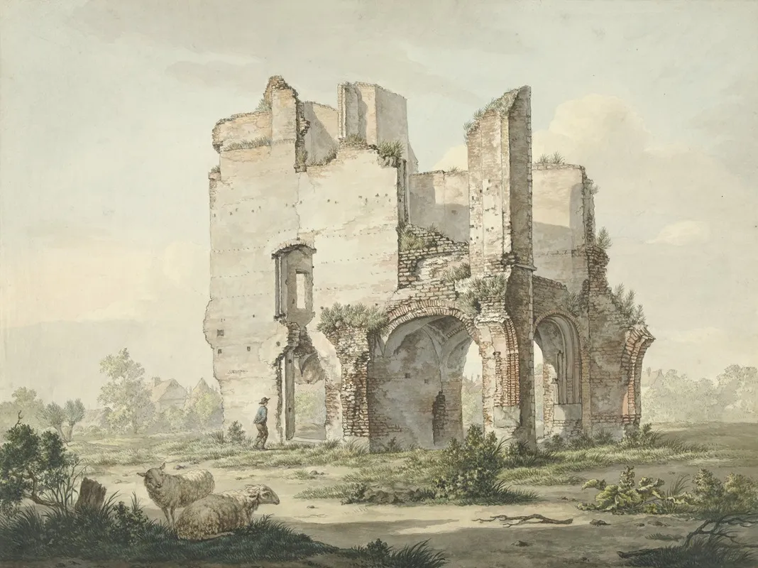 De Ruine Van De Abdij Van Rijnsburg 2