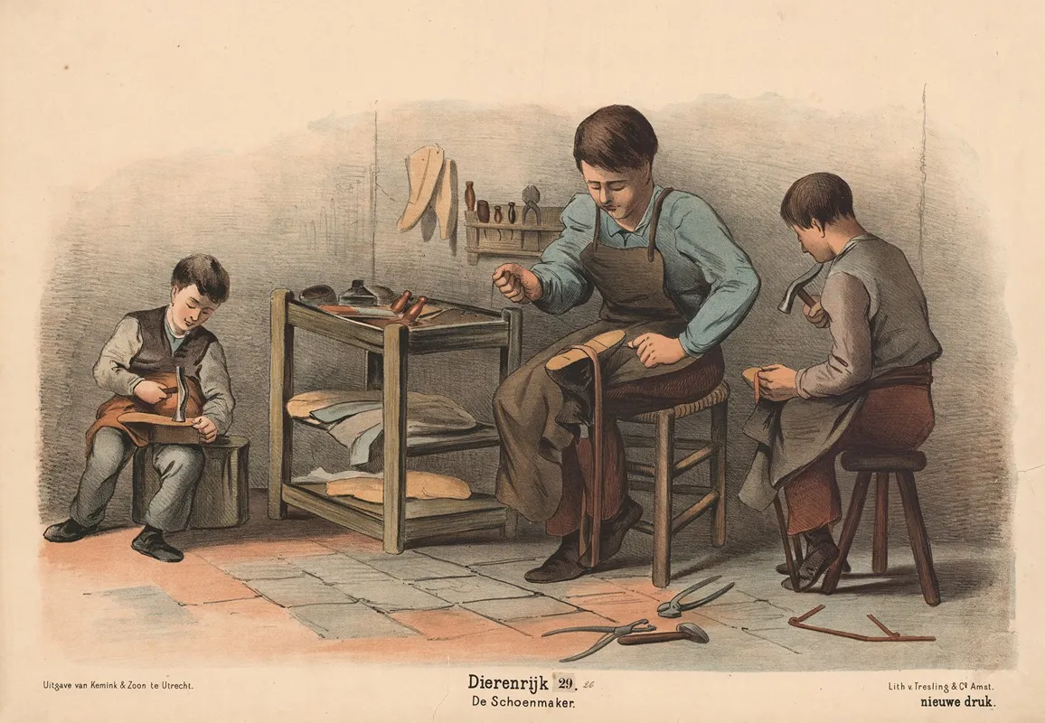 De Schoenmaker 2 Wall Art by Hendrik Jan van Lummel - High-Resolution Digital Print