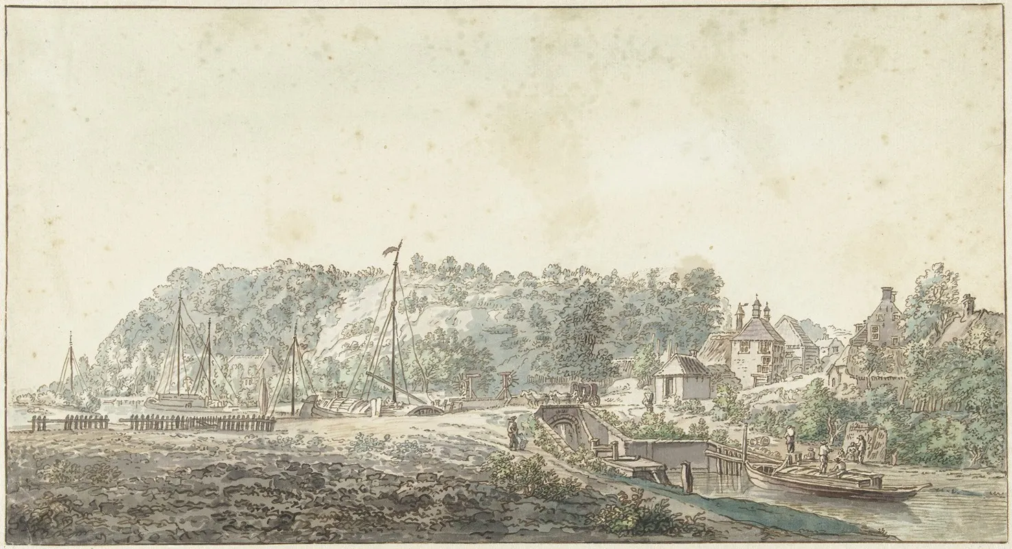 De Sluis Bij De Grebbe Tussen Rhenen En Wageningen