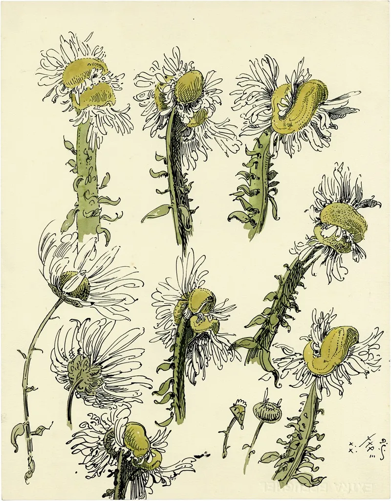 De St Jansbloem 4 Wall Art by Alfred Ost - High-Resolution Digital Print