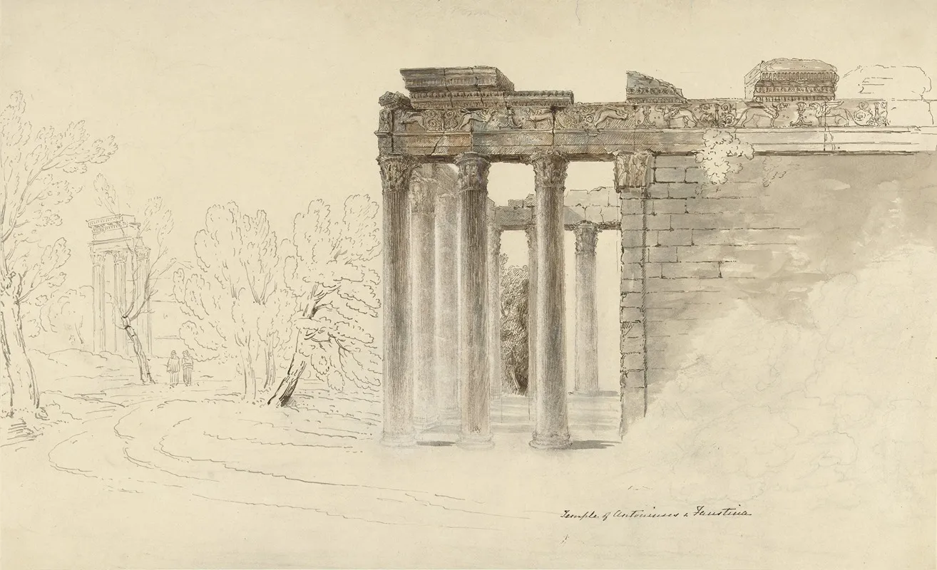 De Tempel Van Antoninus En Faustina Te Rome