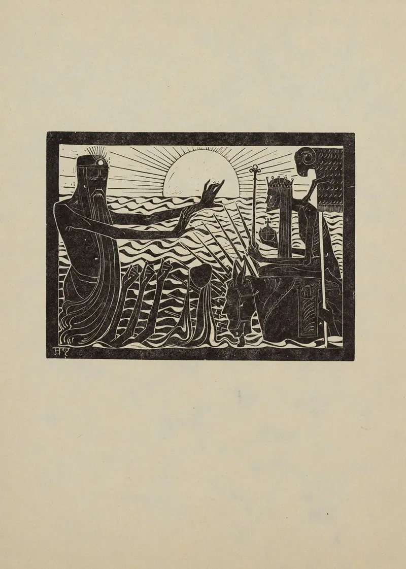 De Tocht Der Argonauten De Beteekenis Van Het Gulden Vlies Wall Art by Karel de Bazel - High-Resolution Digital Print