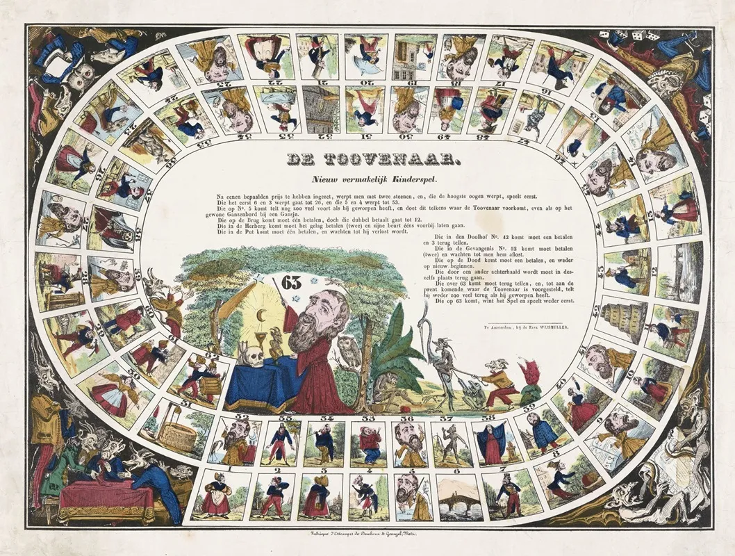 De Toovenaar Nieuw Vermakelijk Kinderspel Wall Art by Erve Wijsmuller - High-Resolution Digital Print