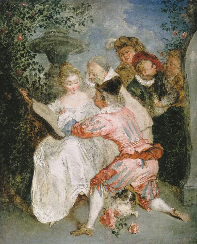 De Verteller Wall Art by Jean-Antoine Watteau - High-Resolution Digital Print