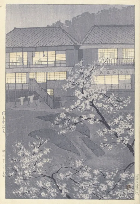 De Warme Bronnen Van Shuzenji Wall Art by Kasamatsu Shirô - High-Resolution Digital Print